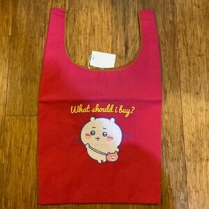 Chiikawa What Should I Buy Pink Tote